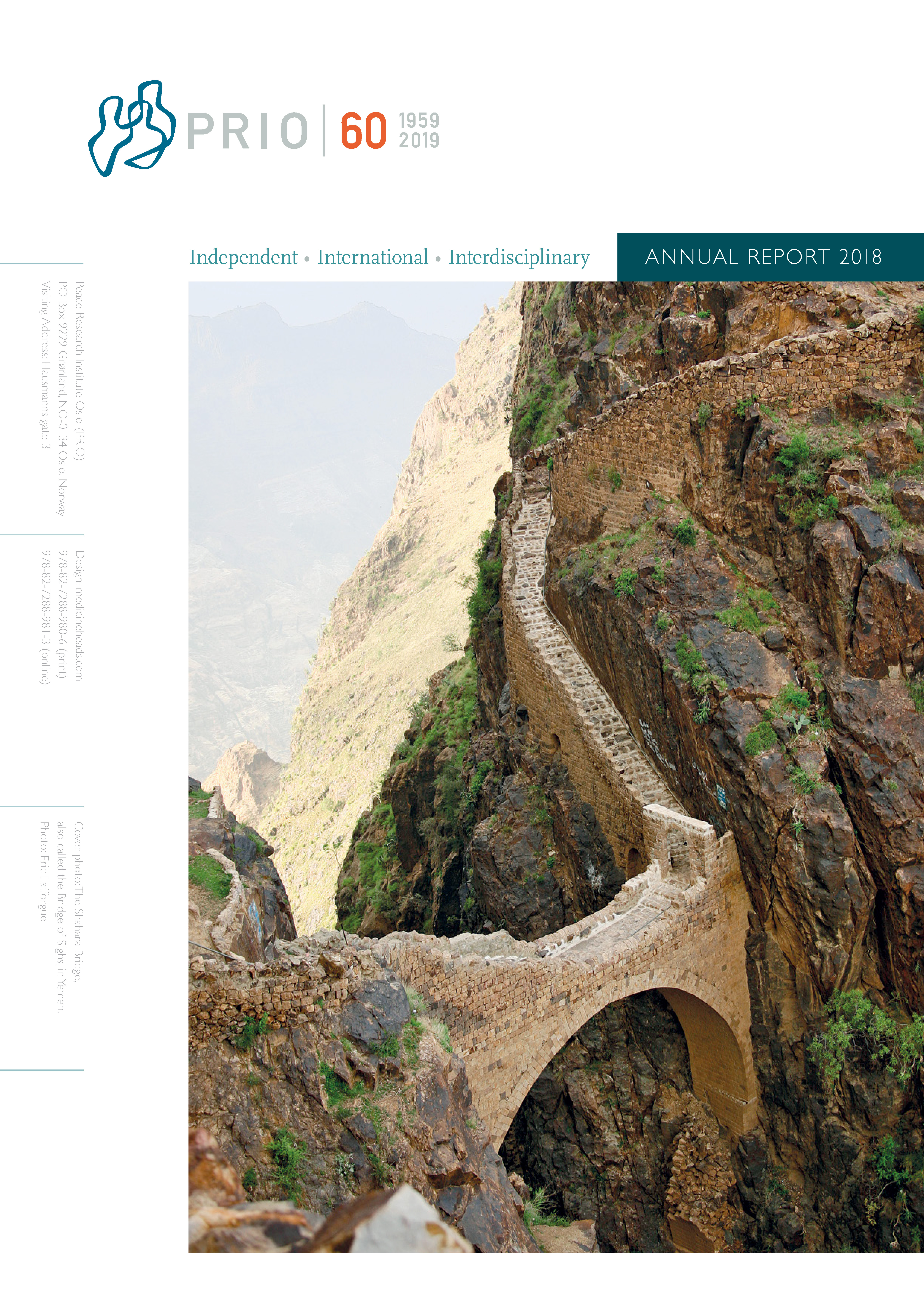 PRIO Annual Report 2018 front cover